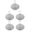 5Pièces Adaptateur Induction Plaque Diffuseur Chaleur Argent 6