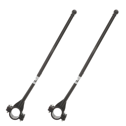 16Pièces Mâts Guidon ABS Noir Robuste Pour