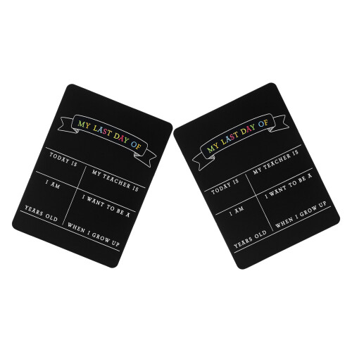 8Pièces Ardoise Double Face Mémoire École