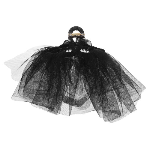 3Pièces Accessoires Voile Noir Pour Coiffure Stylée 1
