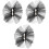 3Pièces Accessoires Voile Noir Pour Coiffure Stylée 5
