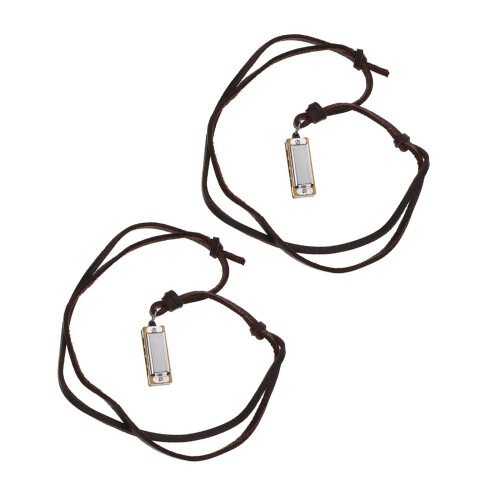 4Pièces Pendentifs Harmonica Bijoux Miniatures Pour Enfants