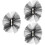 3Pièces Accessoires Voile Noir Pour Coiffure Stylée 8