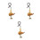 3Pièces Suspensions Auto Bois Design Gourde Pour Intérieur 8