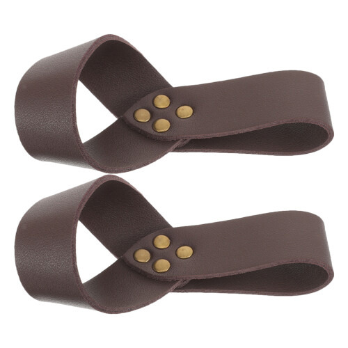 8Pièces Support Épée PU Cuir Durable Pour Costume Médiéval 1