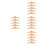20Pièces Élégantes Appliques Bois Beige Sculpté Pour Décoration 7