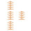 20Pièces Élégantes Appliques Bois Beige Sculpté Pour Décoration 8