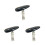 3Pièces Pèse- Électronique Portable Design T Noir Durable 6