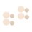 8St Beige Borduurframe En Crochet Basis Voor Diverse DIY 5