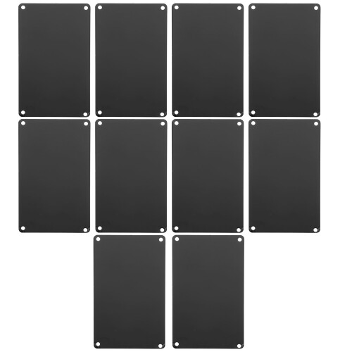 100Pièces Plaques Gravables Aluminium Noir Résistantes Usage Extérieur 2