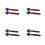 8Pièces Fixations Plaque Alliage Bleu Motorisée Effet Iridescent 7