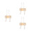 3Pièces Prop Photo Bébé Bois Beige Pour Usage Intérieur 4