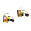 2Pièces Fish Finder Électronique Usage Pêche Durable Plastique 7