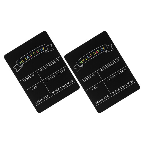 8Pièces Ardoise Double Face Mémoire École 2