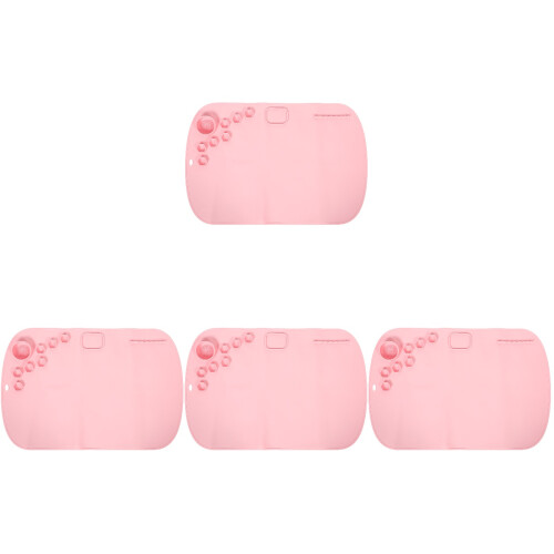 4Pièces Tapis Silicone Rose Non Pour Peinture DIY 2