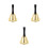 3Pièces Cloche Main Acier Usage Polyvalent Décoration Intérieur 7