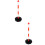 2Pièces Barrières De En Pe Base Stable Couleurs Vives 11