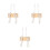 3Pièces Prop Photo Bébé Bois Beige Pour Usage Intérieur 9