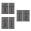 6Pièces Moules Croix Graphite Résistants Pour Métaux 6
