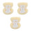 3Pièces Siège Peluche Clair Pour Décor Sécurisé 6