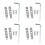 4Ensembles Extracteur Vis Cassées Acier Argent Outil Polyvalent Maison 7