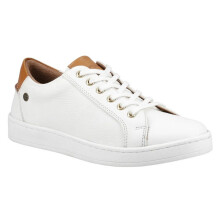 (4 UK, White) Cotswold Mens Radcot Leather Trainers
