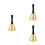 3Pièces Cloche Main Acier Usage Polyvalent Décoration Intérieur 6