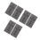6Pièces Moules Croix Graphite Résistants Pour Métaux 4