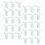 1500Pièces Porte-Échantillons Vernis Beige ABS Pour Création Nail Art 3