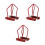 3Pièces Protection Tête De Sprinkler Incendie Rouge En Fer Durable 7