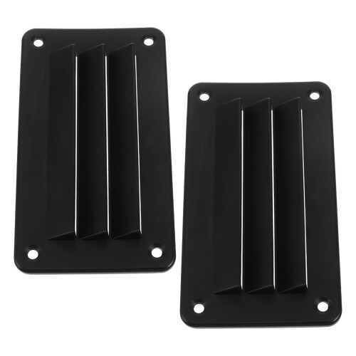 4Pièces Grille Aération Noire Nylon Pour Bateau Rv Voyage Confortable 2