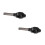 2Pièces Joint De Transmission Métal Noir Pour -Roues 4