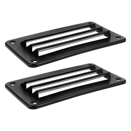 4Pièces Grille Aération Noire Nylon Pour Bateau Rv Voyage Confortable