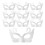 20Pièces Masques Blancs En Papier Pour Mascarade Et Carnaval 1