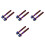8Pièces Fixations Plaque Alliage Bleu Motorisée Effet Iridescent 8