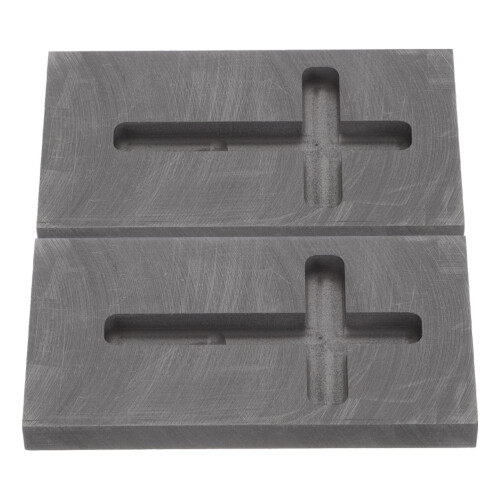 6Pièces Moules Croix Graphite Résistants Pour Métaux 1