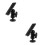 2Ensembles Support GPS Rotatif ABS Noir Compact Multi-Fonction 7