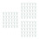 1500Pièces Porte-Échantillons Vernis Beige ABS Pour Création Nail Art 5