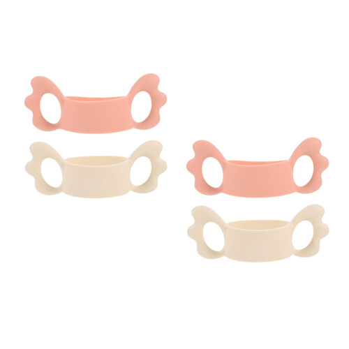4Pièces Poignées Silicone Bébé Ergonomiques Variées 2