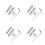 4Ensembles Extracteur Vis Cassées Acier Argent Outil Polyvalent Maison 3