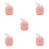 5Pièces Distributeurs Portables Rose Anti- Pour Voyage Maison 5