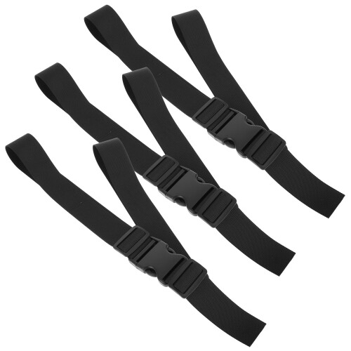 6Pièces Sangles Remplacement Harnais Bébé Noir Confortables & Stables 2
