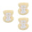 3Pièces Siège Peluche Clair Pour Décor Sécurisé 3