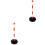 2Pièces Barrières De En Pe Base Stable Couleurs Vives 7