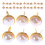 480Pièces Mini Brads Métal Double Pieds Décorations Élégantes DIY 2