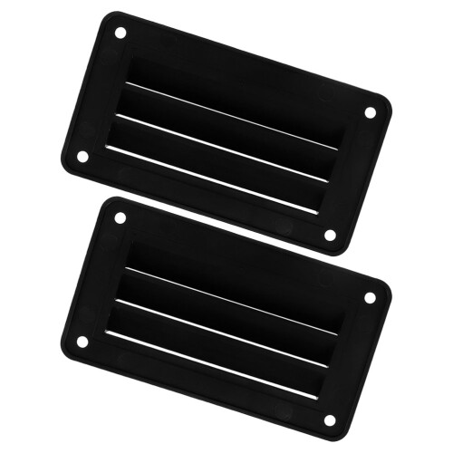 4Pièces Grille Aération Noire Nylon Pour Bateau Rv Voyage Confortable 1