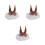 3Pièces Chapeaux Cosplay Cerf Biche Tissu Accessoires 4