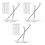 6Pièces Barres Suspension Acier Inox Pour Placard Maison 6