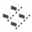 200Pièces Punaises Métal Noires Pour Fixation Décorations Tableaux 6