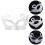 20Pièces Masques Blancs En Papier Pour Mascarade Et Carnaval 11
